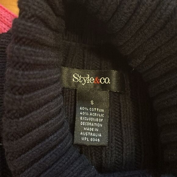 Bundle of 3 Women’s Black and Pink Long Sleeve Sweaters Size Small - Picture 8 of 14